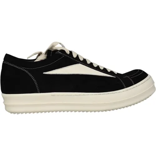 Vintage Low 'Black Suede' Sneakers - Rick Owens - Modalova