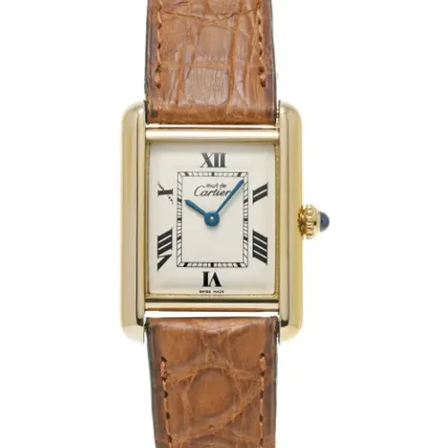 Pre-owned Glass watches , female, Sizes: ONE SIZE - Cartier Vintage - Modalova