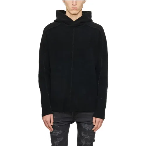 Wool Hooded Sweater , male, Sizes: L - Isabel Benenato - Modalova