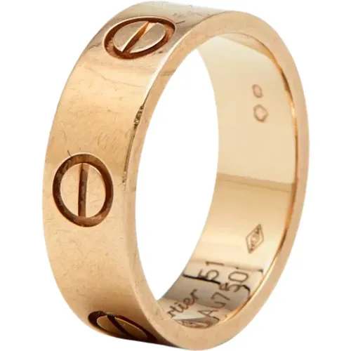 Pre-owned Rose Gold rings , female, Sizes: ONE SIZE - Cartier Vintage - Modalova