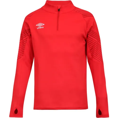 Langarm Sport Zip T-shirt , Herren, Größe: S - Umbro - Modalova