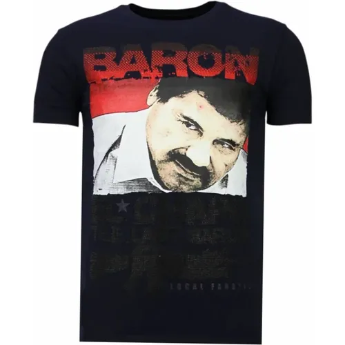 Cocaine Cowboy Baron - Herren T-Shirt - 13-6218N , Herren, Größe: 2XL - Local Fanatic - Modalova