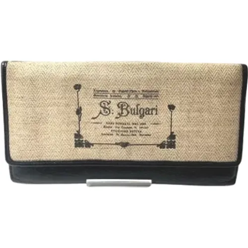 Pre-owned Canvas wallets , female, Sizes: ONE SIZE - Bvlgari Vintage - Modalova