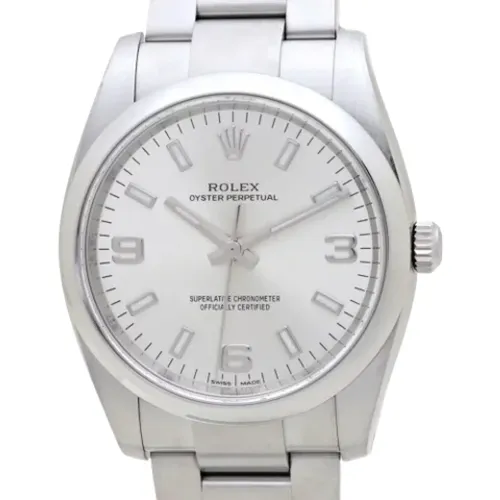 Pre-owned Stainless Steel watches , male, Sizes: ONE SIZE - Rolex Vintage - Modalova