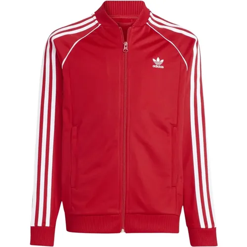 Rote Zip-Track-Jacke für Kinder - adidas Originals - Modalova