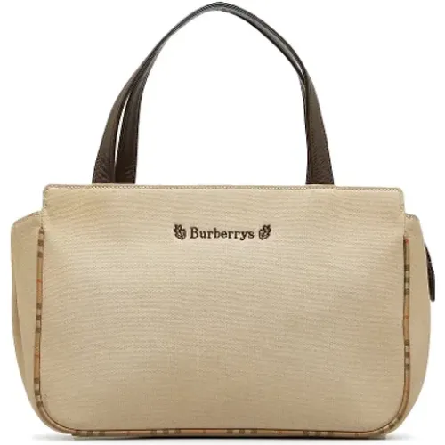Pre-owned Leather totes , female, Sizes: ONE SIZE - Burberry Vintage - Modalova