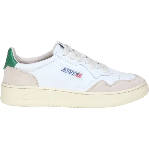 Mens Shoes Sneakers White/green Ss24 , male, Sizes: 6 UK - Autry - Modalova