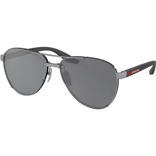 Moderne Metall-Sonnenbrille für Männer - Prada - Modalova