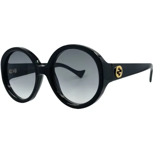 Klassische Schwarze Sonnenbrille,Elegante Gg1256S Sonnenbrille,Schwarze/Graue Sonnenbrille - Gucci - Modalova