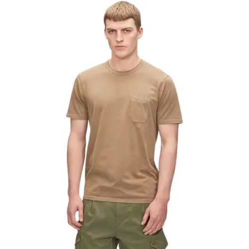 Plain Short Sleeve Shirt , male, Sizes: M - C.P. Company - Modalova