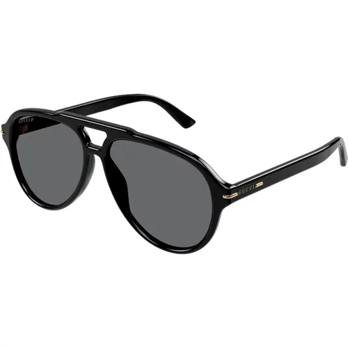 Light Grey Sunglasses , male, Sizes: 58 MM - Gucci - Modalova