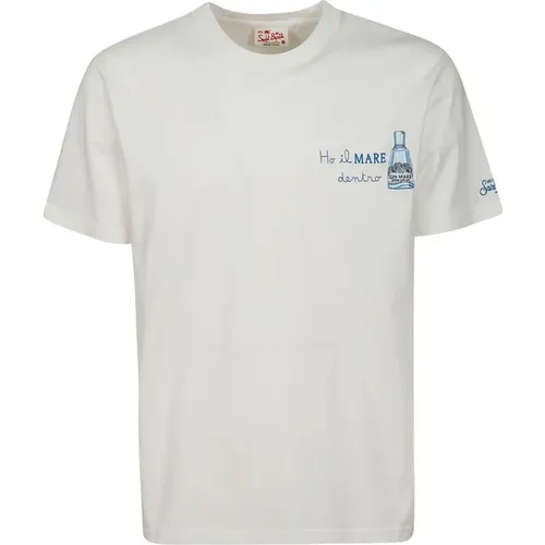 Cotton Short Sleeve Logo T-Shirt , male, Sizes: S, M - MC2 Saint Barth - Modalova