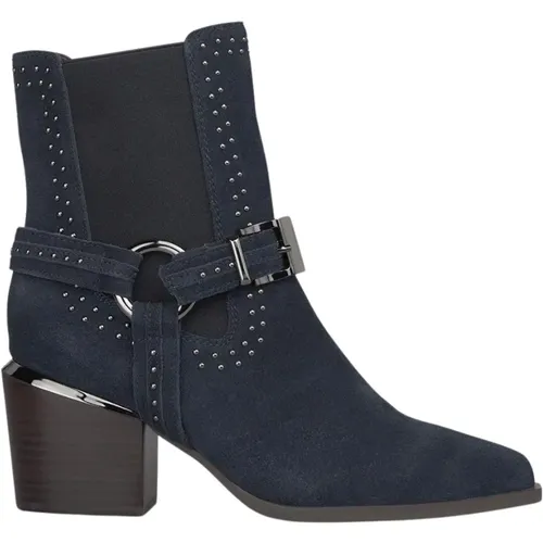 Heeled ankle boots with elastic , female, Sizes: 4 UK, 6 UK, 8 UK, 3 UK, 5 UK - Alma en Pena - Modalova