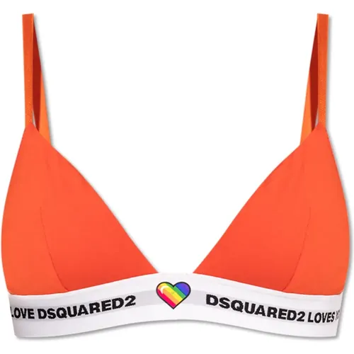 BH mit Logo , Damen, Größe: S - Dsquared2 - Modalova