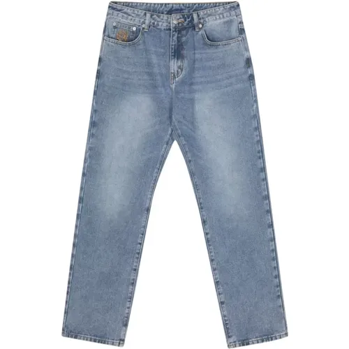 Denim Jeans with Diamond Dollar Embroidery , male, Sizes: W36, W34 - Billionaire - Modalova