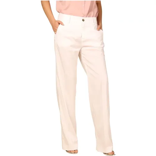 Pastel Pink Straight Chino Hose , Damen, Größe: 2XS - Mason's - Modalova