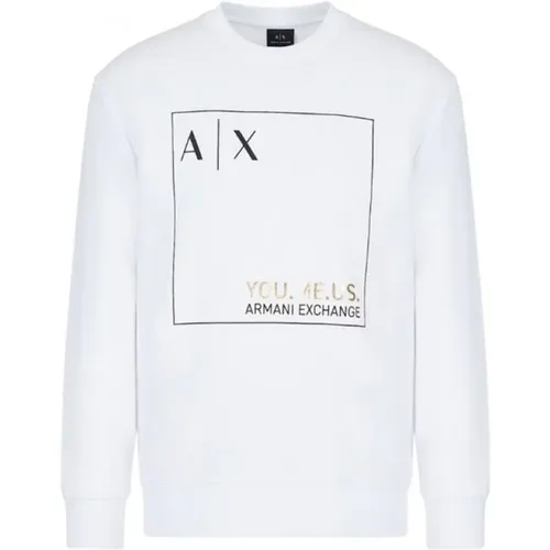 AX Sweatshirt , Herren, Größe: M - Armani - Modalova