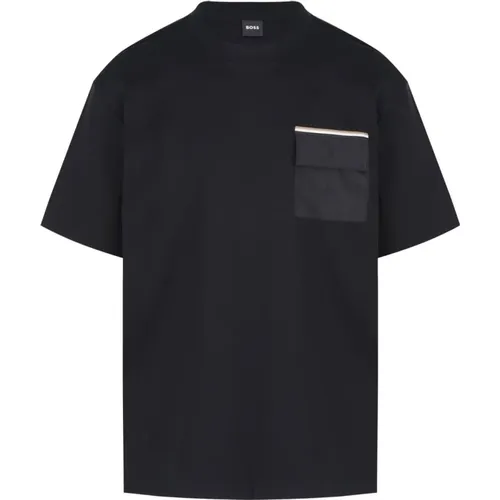 Relaxed Fit Cargo Pocket T-shirt , male, Sizes: XL, L, M, S - Hugo Boss - Modalova