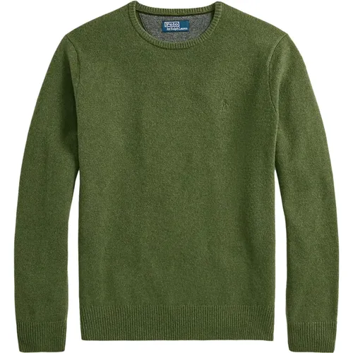 Classic Olive Heather Pullover , male, Sizes: XL, 2XL, M, S, L - Polo Ralph Lauren - Modalova