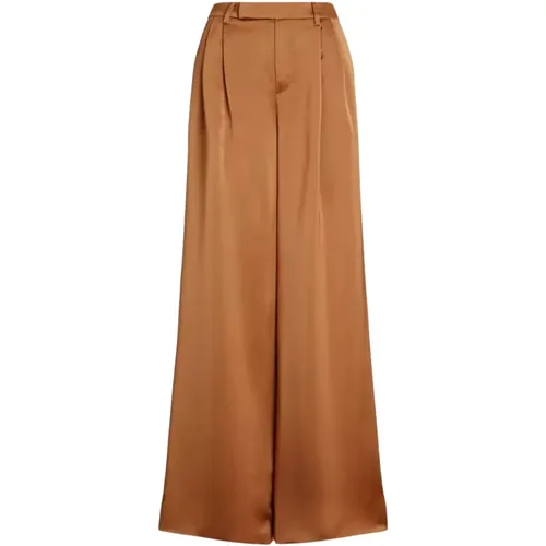 Satinhose mit weiten Beinen , Damen, Größe: L - Ralph Lauren - Modalova