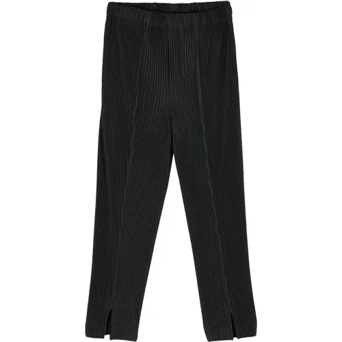 Plissé Trousers with Crease Effect , male, Sizes: L - Issey Miyake - Modalova