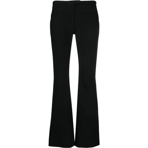 Flared Crepe Trousers , female, Sizes: XS, S - Courrèges - Modalova