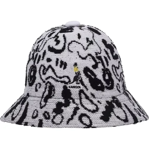 Jacquard Gestrickter Eimerhut Weiß/Schwarz - Kangol - Modalova