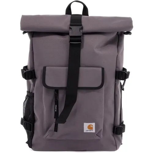 Waterproof Phillis Backpack with Iconic Logo , male, Sizes: ONE SIZE - Carhartt WIP - Modalova