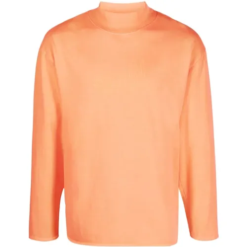 Unisex Mockneck Longsleeve Tshirt Knit , female, Sizes: S - ERL - Modalova