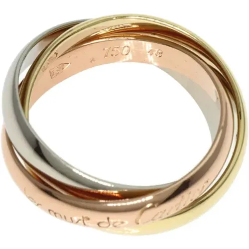 Pre-owned Gold rings , female, Sizes: ONE SIZE - Cartier Vintage - Modalova