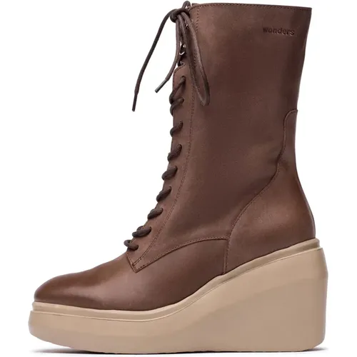 Stiefel Ivory grau, Farbe: Braun , Damen, Größe: 38 EU - Wonders - Modalova