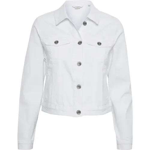 Denim Jacket , female, Sizes: L, XS, XL, S, 2XL, 3XL, M - Cream - Modalova