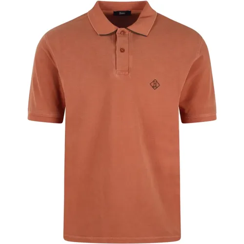 Pigment DYE Pique` Polo Shirt , male, Sizes: XL, L, 3XL, 2XL, M - Herno - Modalova