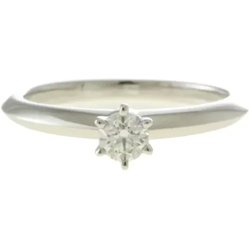 Silberner Metall Solitaire Ring - Tiffany & Co. Pre-owned - Modalova