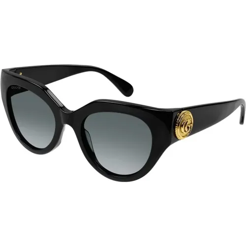 Cat-eye sunglasses with Le Bouton detail , female, Sizes: 52 MM - Gucci - Modalova