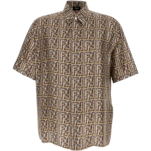 Short Sleeve Shirts,Stilvolle Hemden Kollektion - Fendi - Modalova