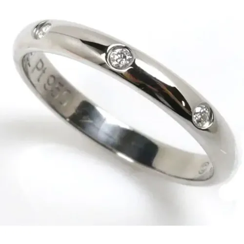 Pre-owned Platinum rings , female, Sizes: ONE SIZE - Cartier Vintage - Modalova