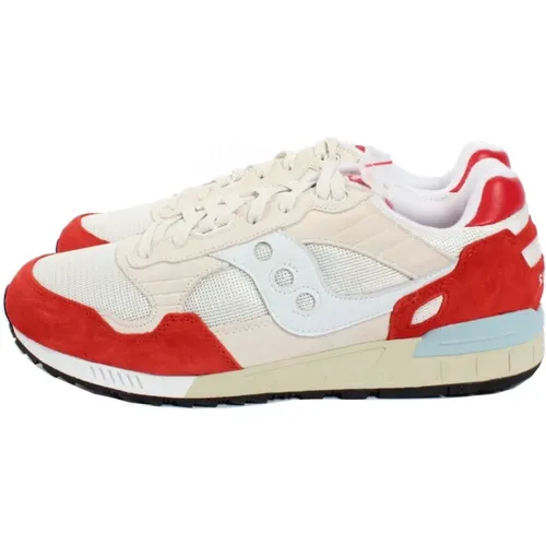 Shadow 5000 Mens White Sneakers , male, Sizes: 14 UK - Saucony - Modalova