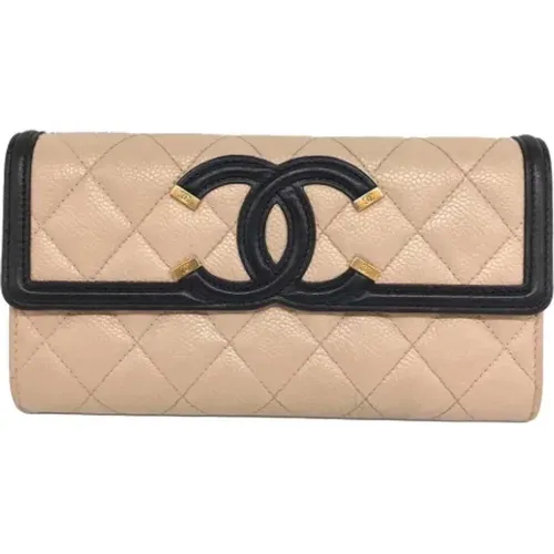 Pre-owned Leather wallets , female, Sizes: ONE SIZE - Chanel Vintage - Modalova