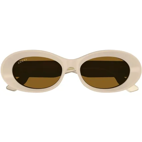Rivets Sonnenbrille , Damen, Größe: 54 MM - Gucci - Modalova
