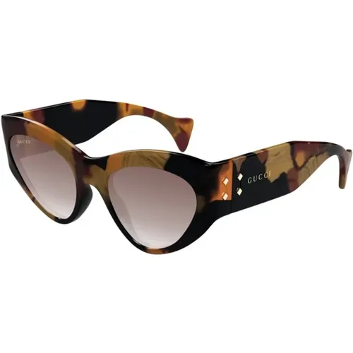 Havana Sunglasses Gg1704S 002 , female, Sizes: 54 MM - Gucci - Modalova