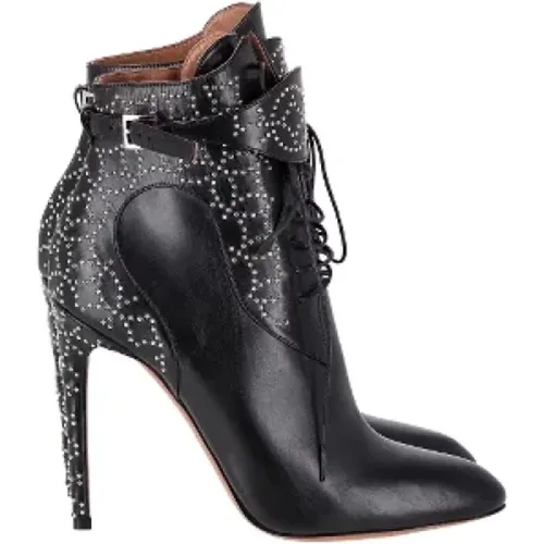 Pre-owned Leder boots , Damen, Größe: 38 EU - Alaïa Pre-owned - Modalova