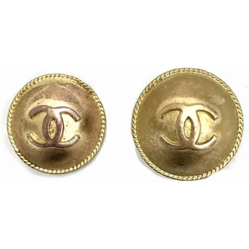 Pre-owned Metal earrings , female, Sizes: ONE SIZE - Chanel Vintage - Modalova