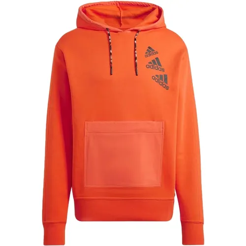 Essentials Brandlove Hoodie , Herren, Größe: S - Adidas - Modalova