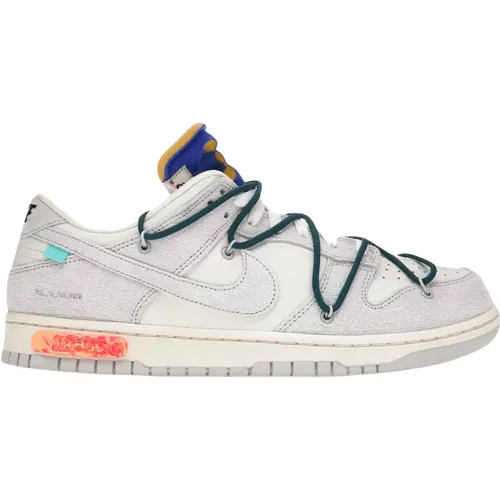 Limited Edition Off-White Dunk Low Lot 16 , male, Sizes: 8 UK, 6 1/2 UK, 12 UK, 10 UK, 10 1/2 UK, 13 1/2 UK, 6 UK, 9 UK, 4 UK, 11 1/2 UK, 2 UK, 7 UK, - Nike - Modalova