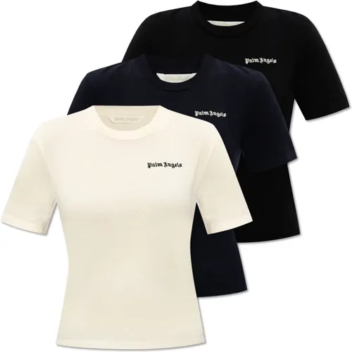 Marken T-Shirt Dreierpack - Palm Angels - Modalova