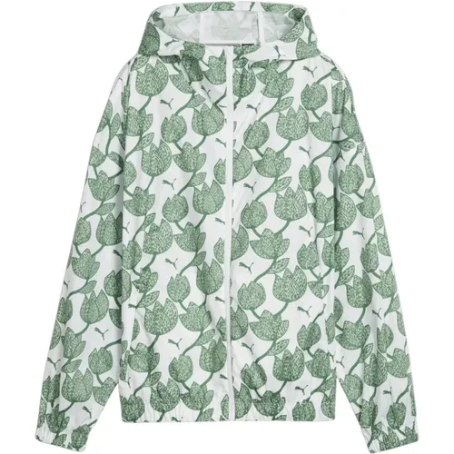Blossom Print Windbreaker Jacket , female, Sizes: S - Puma - Modalova