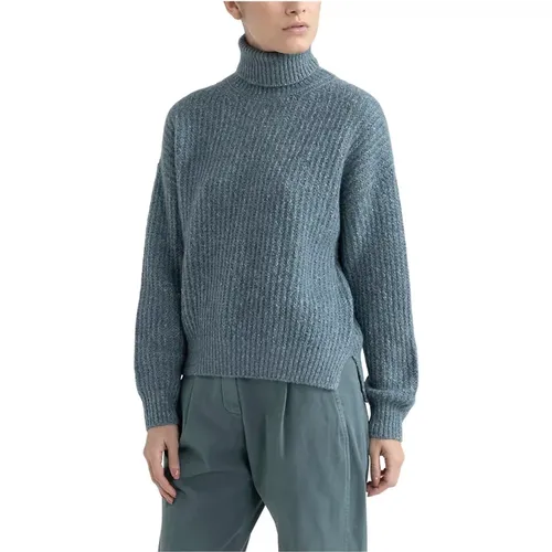 Alpaka-, Mohair-, Baumwoll- und Lurex-Pullover , Damen, Größe: XS - PESERICO - Modalova