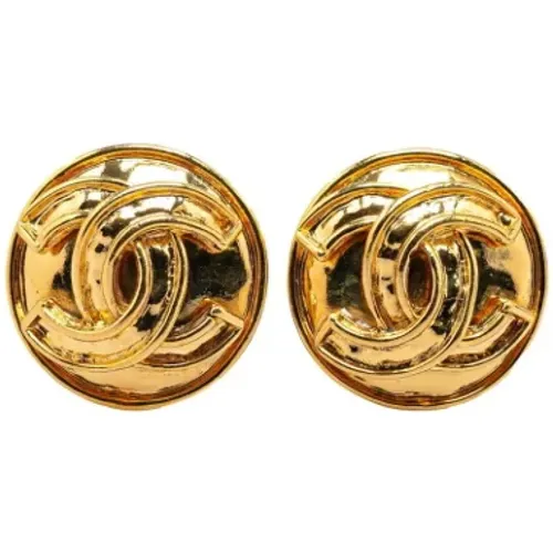 Pre-owned Metal earrings , female, Sizes: ONE SIZE - Chanel Vintage - Modalova