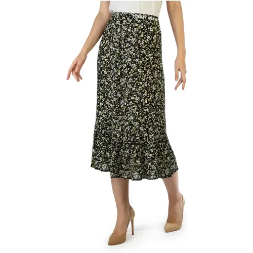 Floral Print Side Zip Skirt , female, Sizes: 2XS - Tommy Hilfiger - Modalova